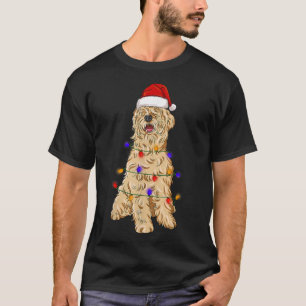 T-shirt Manteau doux rouillé Terrier Chien en portant Noël