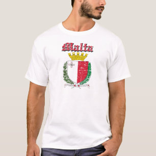 T-shirt Manteau maltais grunge des conceptions de bras