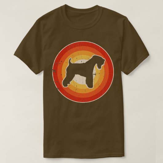 T-shirt Manteau molle Roulette Terrier coucher de soleil R (Design devant)