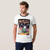 T-shirt  Manti Aliens Abduction Party! Defender Arcade '81 (Devant entier)