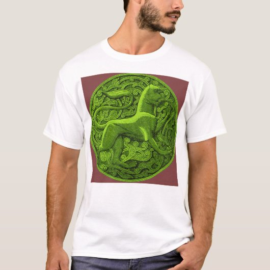 T-shirt manticore en vert (Devant)