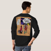 T-shirt mantique de style comique (Dos entier)