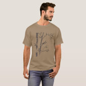T-shirt Mantis En Sortie De Bambou (Devant entier)