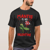 T-shirt Mantis Est Mon Coeur Valentin Amour Mantis Valenti (Devant)
