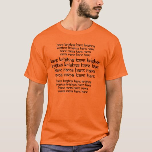 T-shirt Mantra de Hare Krishna Maha (Devant)