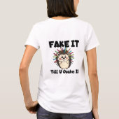T-shirt Mantra de succès de hérisson confiant (Dos)