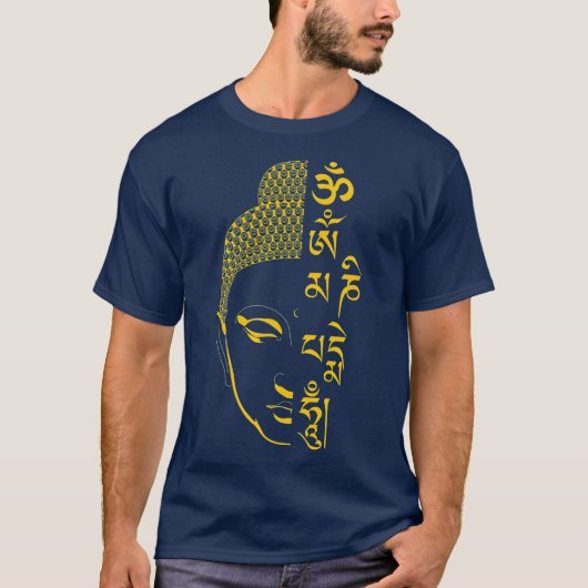 T-shirt Mantra Hum Padme Bouddha Om Mani (Devant)