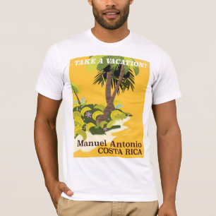 T-shirt Manuel Antonio, Costa Rica affiche de voyage vinta