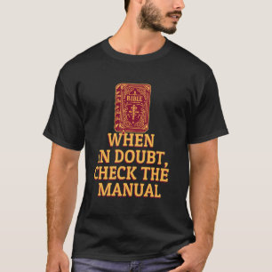 T-shirt Manuel de vérification des leçons de vie de la Bib