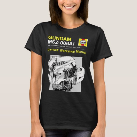 T-shirt Manuel du Gundam Zeta Plus  (Devant)