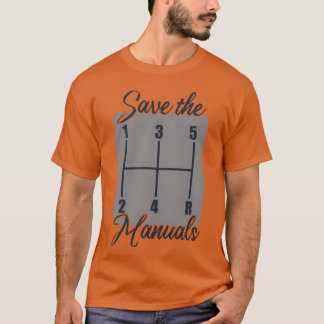 T-shirt Manuels de Savehe Manuel Voitures cadeau d'ami