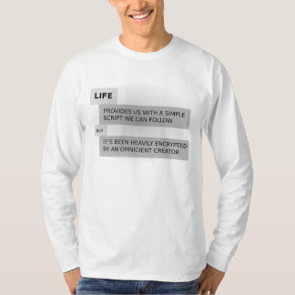 T-shirt Manuscrit de la vie