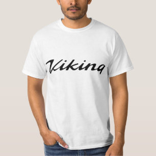 T-shirt Manuscrit d'emblème de Viking de groupe de travai