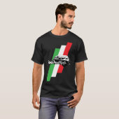 T-shirt Manuscrit, illustration et drapeau de Fiat 600 (Devant entier)