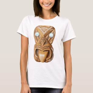 T-shirt Maori sculptée Tiki Face Thunder_Cove