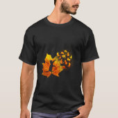 T-shirt Maple Cat Leaf Automne Bonjour Automne Funny Cat K (Devant)