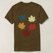 T-shirt Maple Feuille Retro Automne Amour Automne saison a (Design devant)