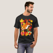 T-shirt Maple Fox Leaf Automne Leaves Nature Seasons (Devant entier)