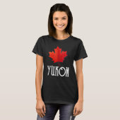 T-shirt Maple Leaf Canada Flag Yukon Canada (Devant entier)