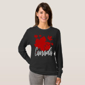 T-shirt Maple Leaf Canada Pays Canada (Devant entier)