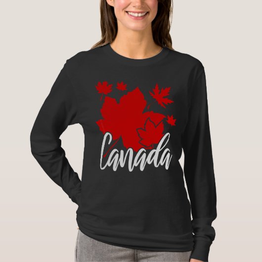 T-shirt Maple Leaf Canada Pays Canada (Devant)
