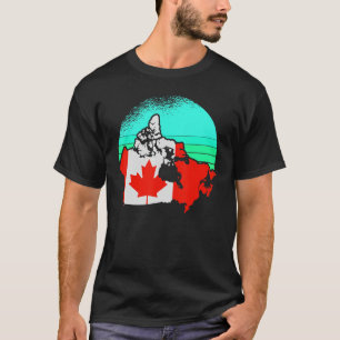 T-shirt Maple Leaf Canadian Flag Canada Canadian Retro Ma
