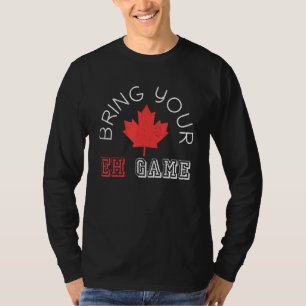 T-shirt Maple Leaf Canadian Pride Eh Game Canada