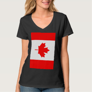 T-shirt Maple Leaf Canadian Retro Vintage National Flag Ca