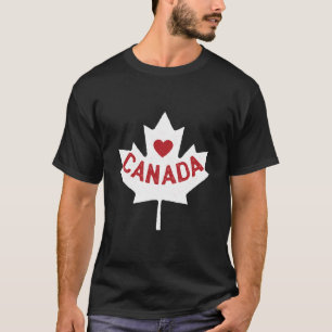 T-shirt Maple Leaf Heart Cadeaux canadiens Canada