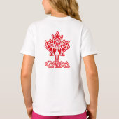 T-SHIRT MAPLE MADE WITH TRIANGLES CANADA FLAG BY MASANSER (Dos)