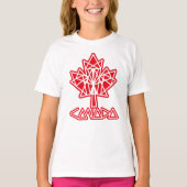 T-SHIRT MAPLE MADE WITH TRIANGLES CANADA FLAG BY MASANSER (Devant)