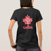 T-SHIRT MAPLE MADE WITH TRIANGLES CANADA FLAG BY MASANSER (Dos)