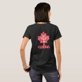 T-SHIRT MAPLE MADE WITH TRIANGLES CANADA FLAG BY MASANSER (Dos entier)