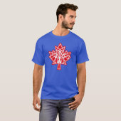 T-SHIRT MAPLE MADE WITH TRIANGLES CANADA FLAG BY MASANSER (Devant entier)