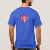 T-SHIRT MAPLE MADE WITH TRIANGLES CANADA FLAG BY MASANSER (Dos)