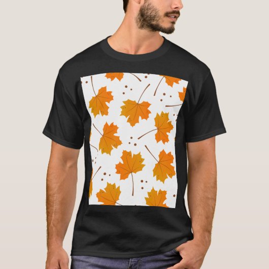 T-shirt Maple Mirth : Feuilles d'automne de dessin (Devant)