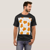 T-shirt Maple Mirth : Feuilles d'automne de dessin (Devant entier)