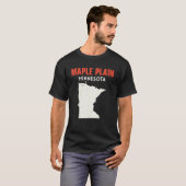 T-shirt Maple Plain Minnesota USA State America Travel Min (Devant entier)