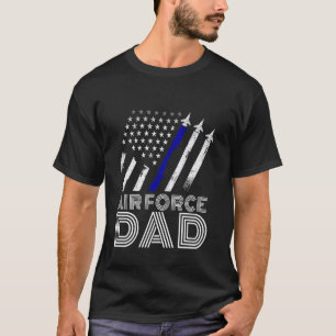 T-shirt M'appelle Papa Graduation Air Force Papa - Drapeau