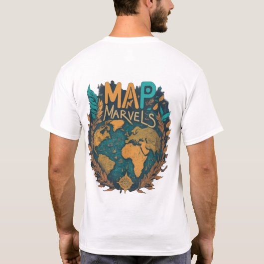 T-shirt Mapper les marques (Dos)