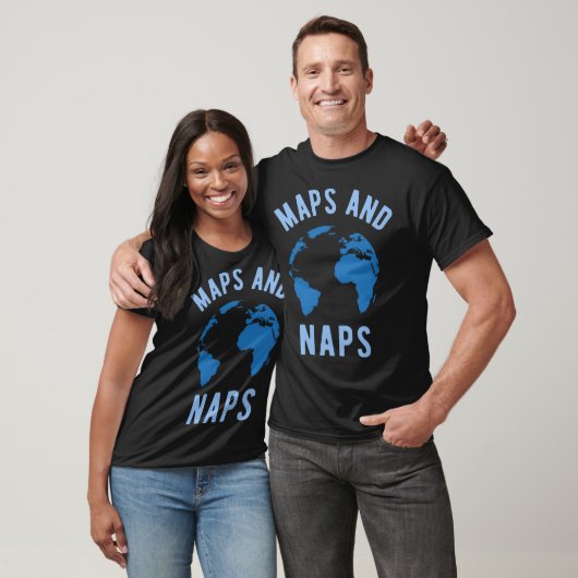 T-shirt Maps and Naps Geographyeacher (Unisexe)
