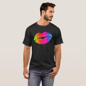 T-shirt Maquillage à lèvres colorées (Devant entier)
