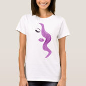 T-shirt Maquillage avec effet parties scintillant (Devant)