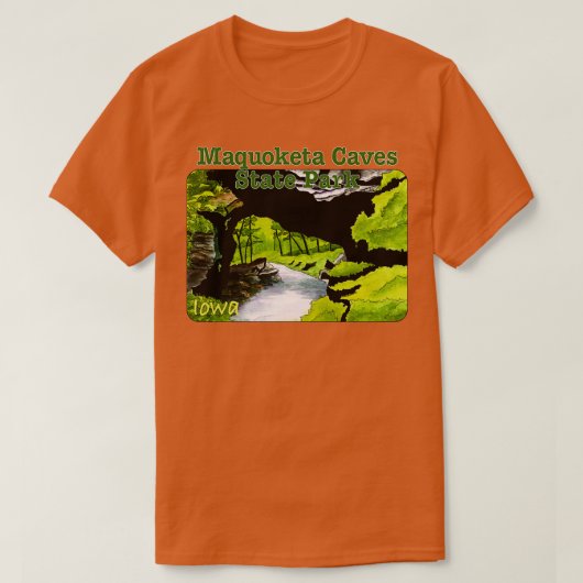 T-shirt Maquoketa Caves State Park Iowa (Design devant)