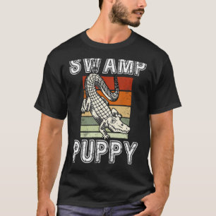 T-shirt Marais Chiot mignonne Drôle Alligator Sarcastique