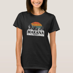 T-shirt Marana AZ Arizona Coucher de soleil vintage cactus