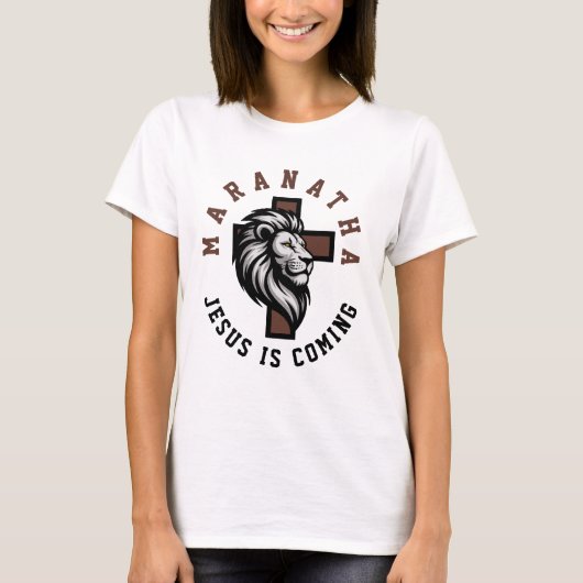 T-shirt Maranatha Jésus arrive (Devant)