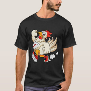 T-shirt Marathon coureur course motivation poulet sport h