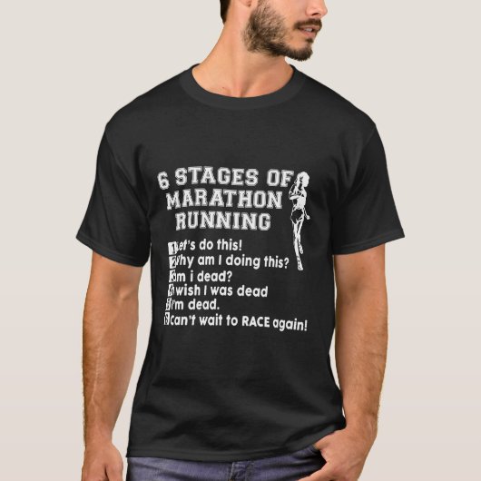 T-shirt Marathon Courir Funny Runner Tee Track Parfait Gi (Devant)