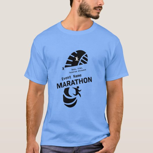 T-shirt Marathon de charité événement promotionnel merch T (Devant)